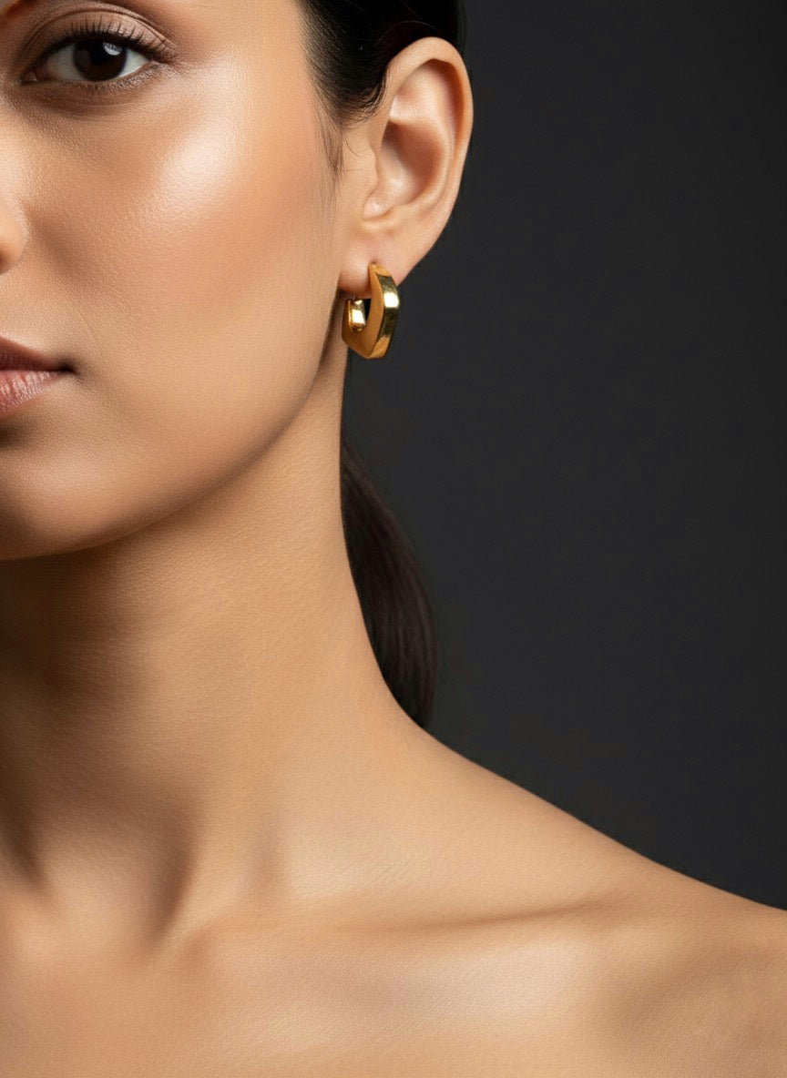 Bold Hoop Stud