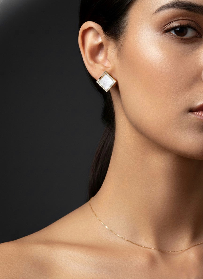 Aurelia Square Stud